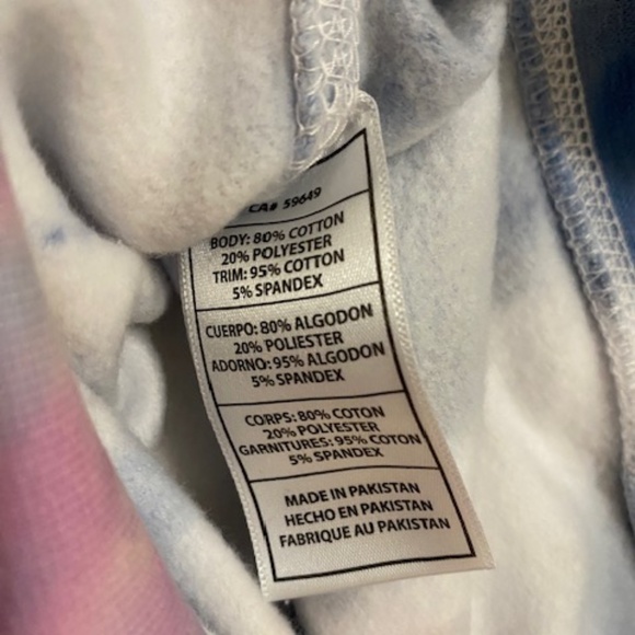 Mitchell & Ness Space Jam Tune Squad Retro Tie Dye Hoodie NWT - Picture 7 of 7